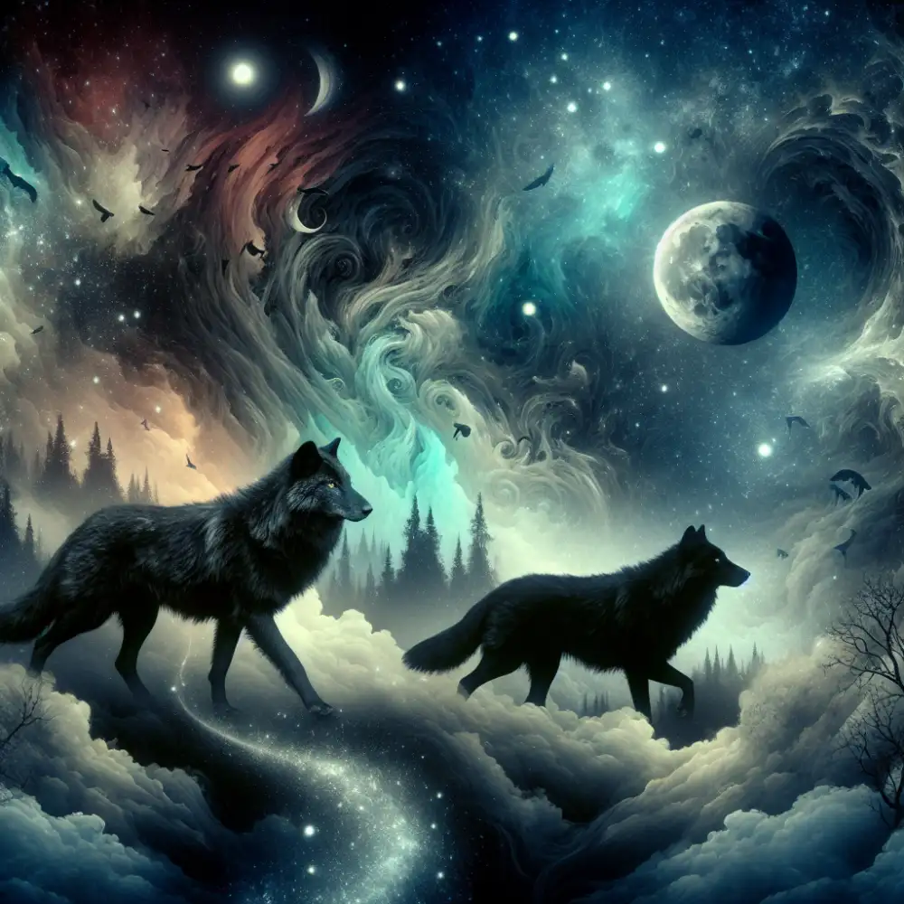 black wolves in dreams