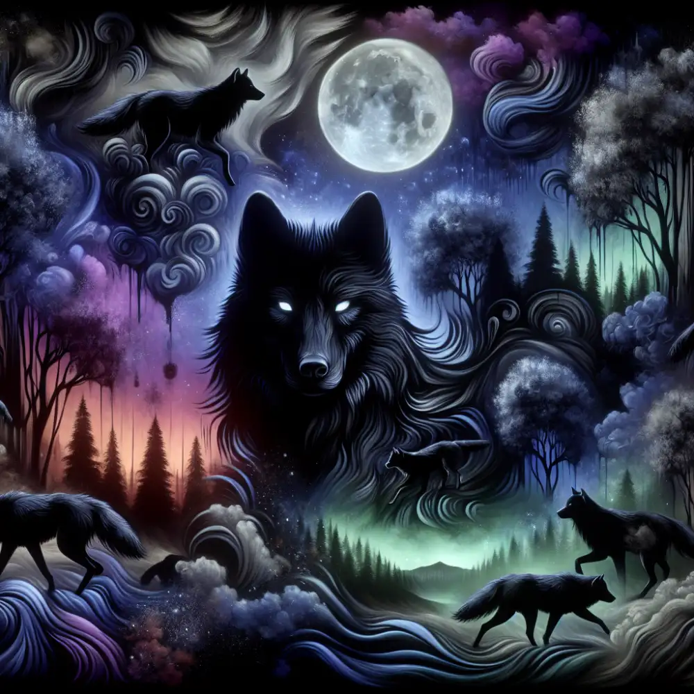 black wolves in dreams