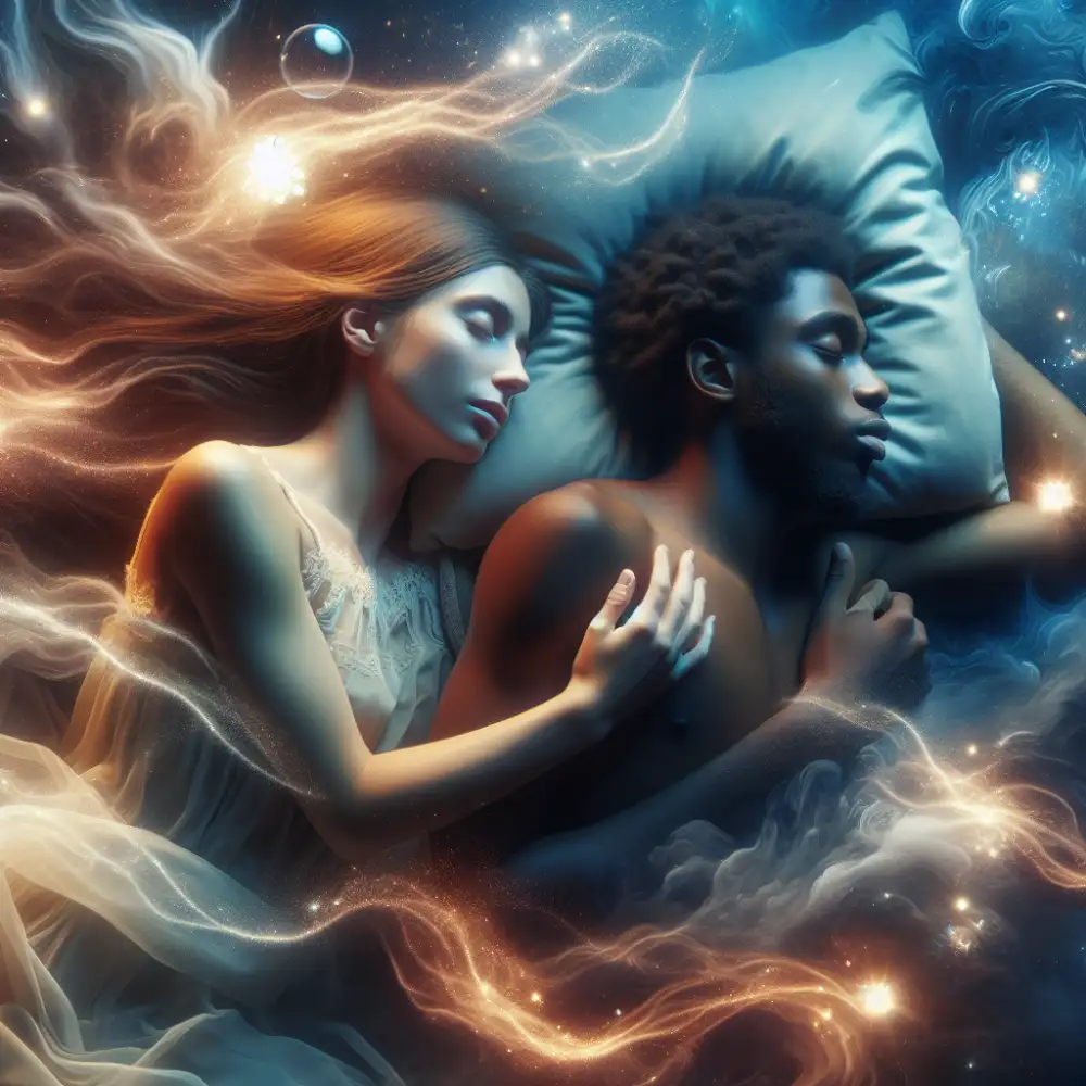 sleeping with a man in a dream spiritual meaning